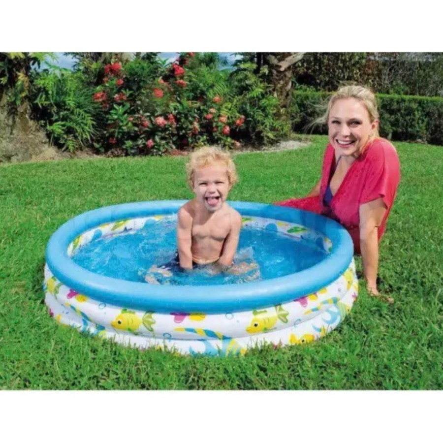 Kolam Karet Bestway Ocean Life 102cm - Kolam Renang Mainan Bayi dan Anak