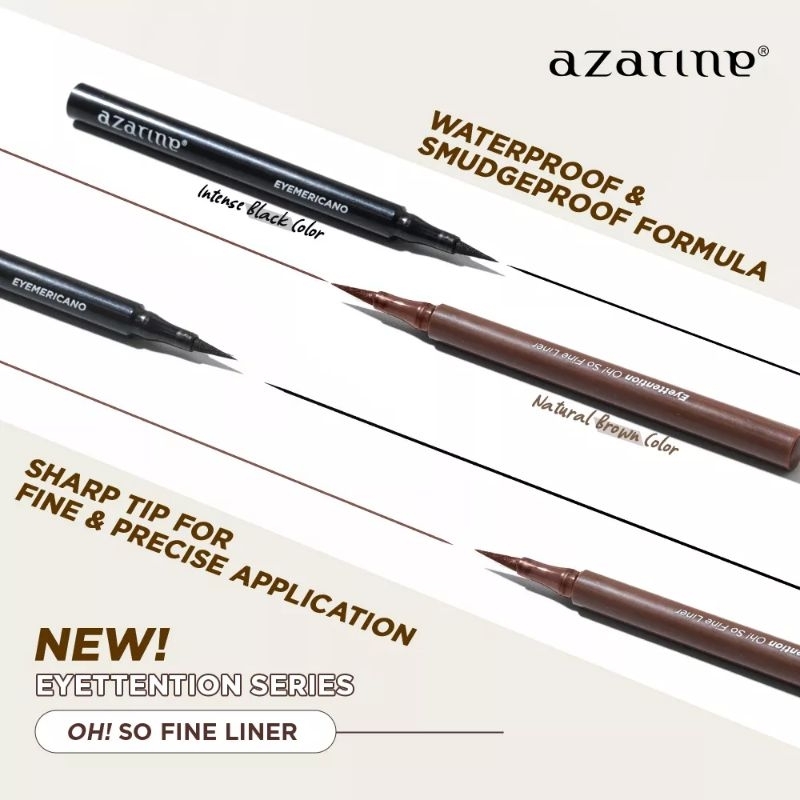 AZARINE Oh! So Fine Liner | Eyeliner Azarine X Red Velvet - Super Fine Liner With Intense Color