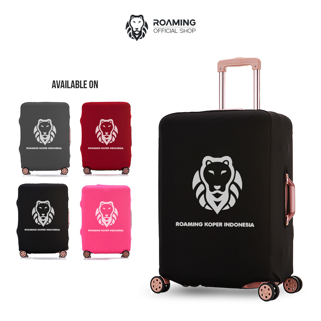 Roaming Cover Kain Elastis Sarung Koper Logo Roaming 20 Inch - 30 Inch