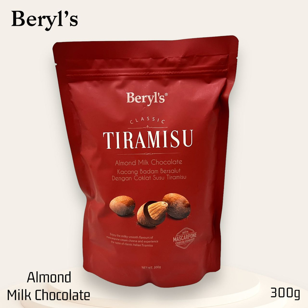 

Cokelat Beryl's TIRAMISU Almond 300g Halal Import Malaysia isi -+ 50pcs