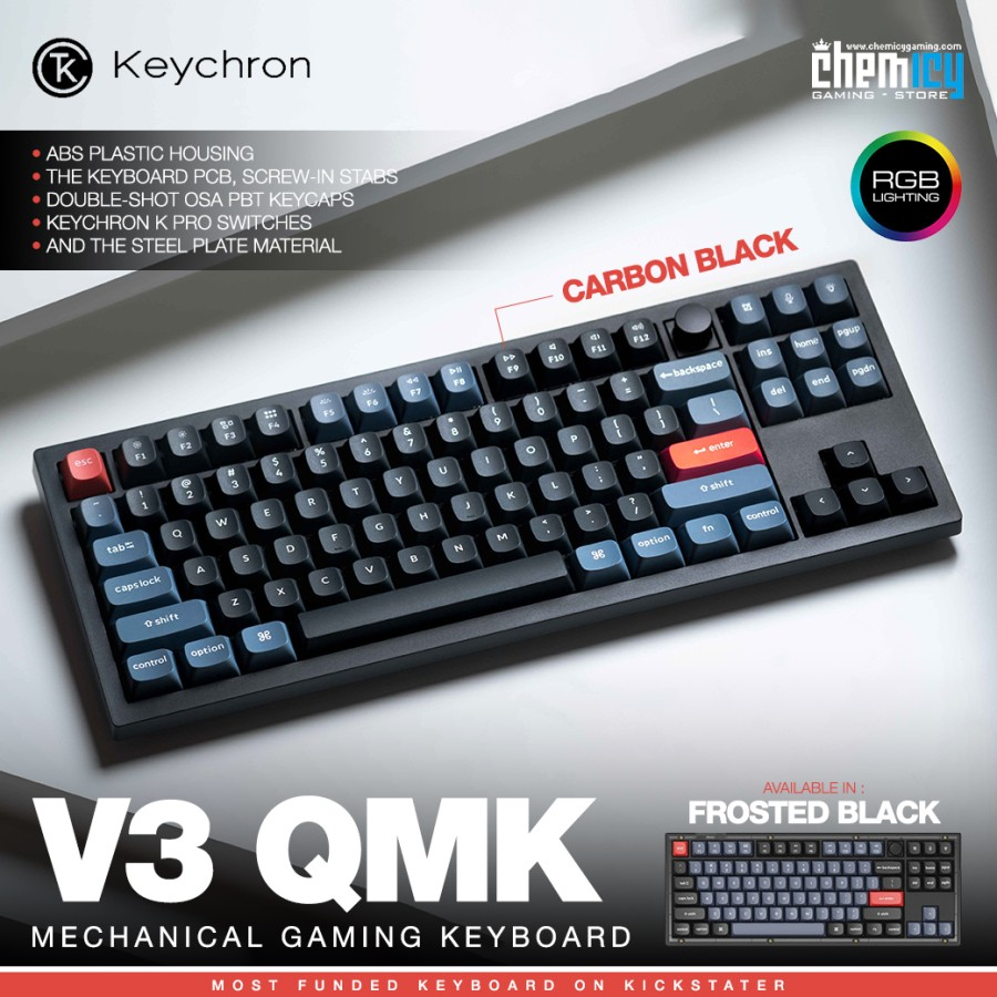 Keychron V3 Hotswap RGB Backlight Mechanical Gaming Keyboard