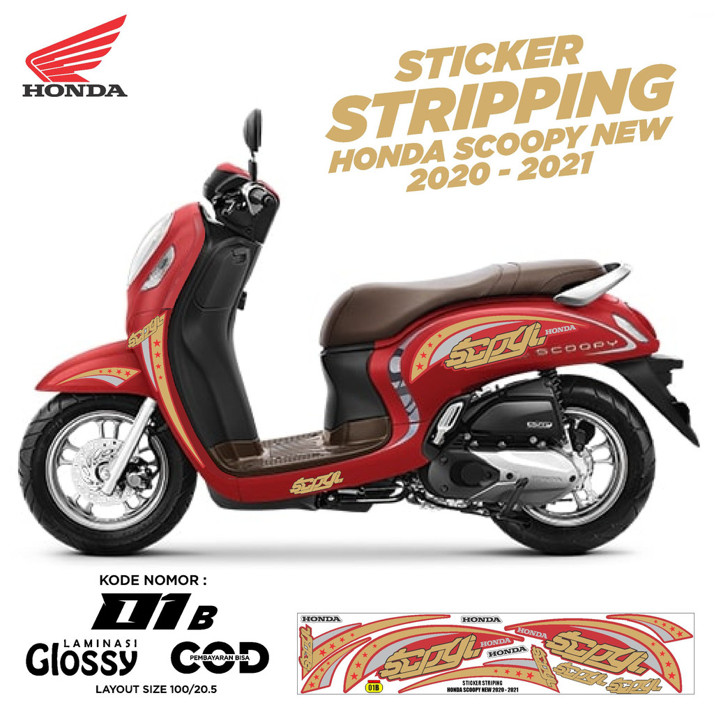 striping variasi Honda Scoopy New 2020 - 2021 /sticker decal motor Scoopy New 2020 - 2021 /stiker li