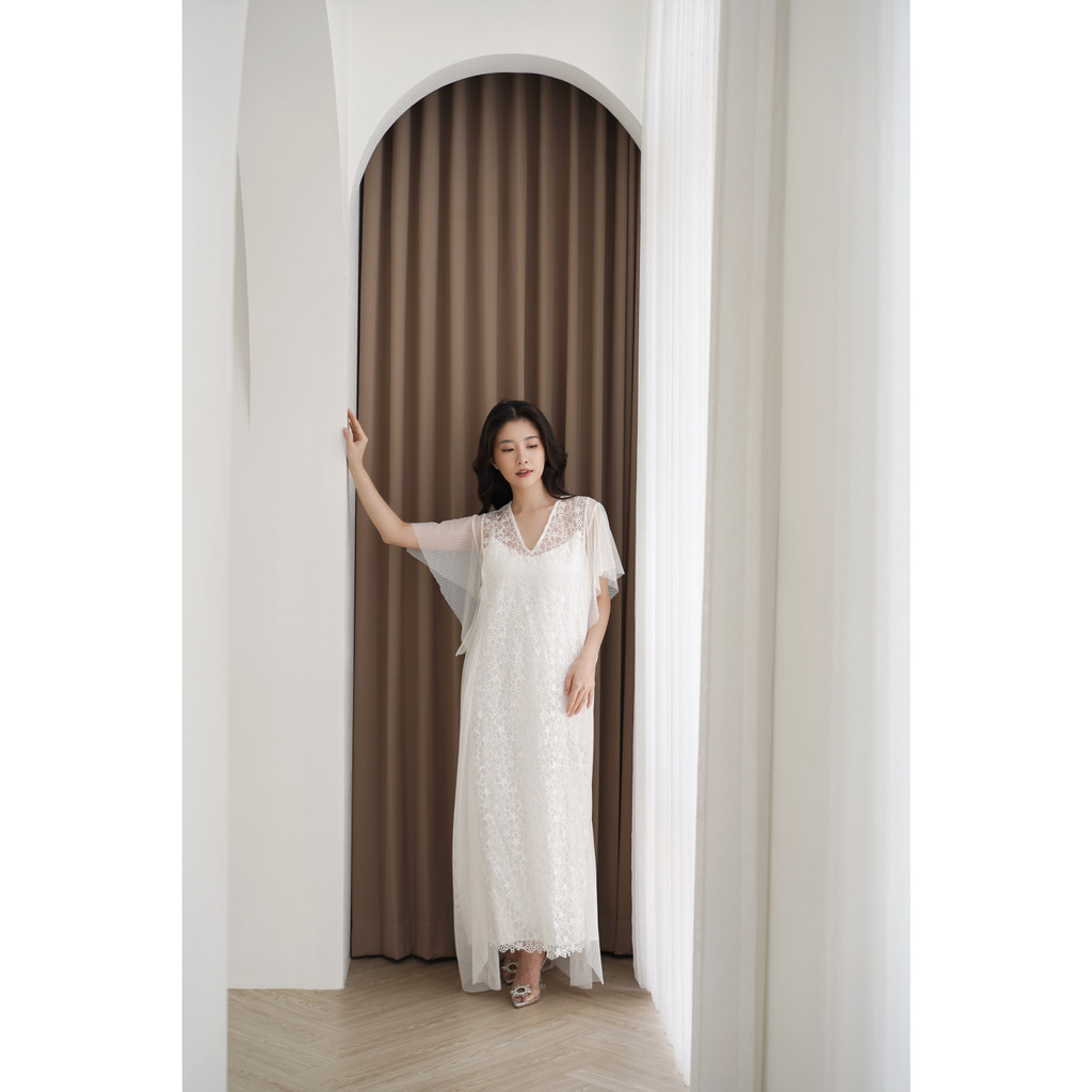 Aura Label - Maha Dress in White