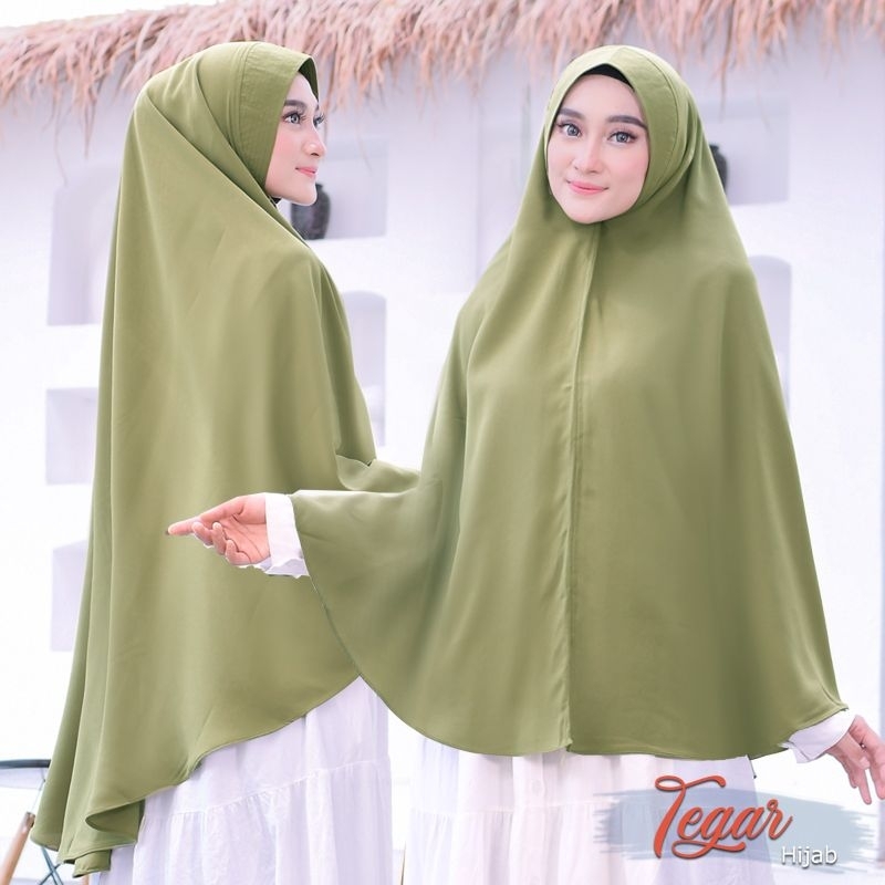 Hijab khimar wollycrepe/ khimar syar'i /hijab instan by Tegar hijab collection