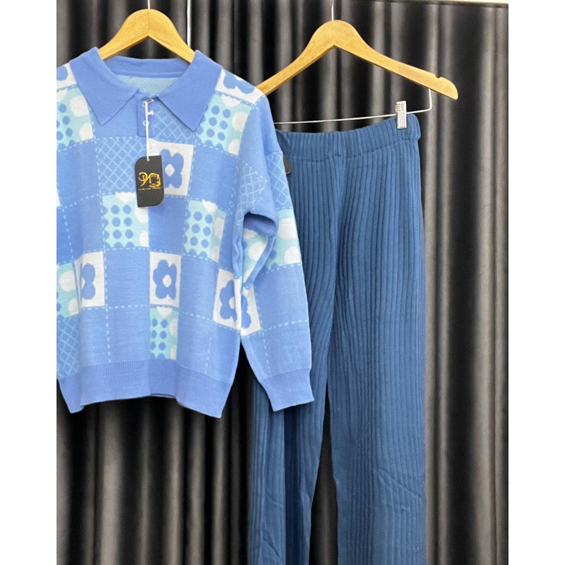 NUGS Jasmine Kerah Sweater Atasan Wanita