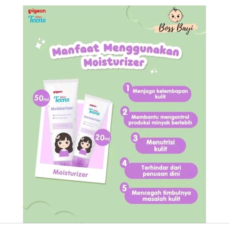 PIGEON TEENS - Moisturizer For All Skin Types 20ml / Pelembab Wajah Remaja