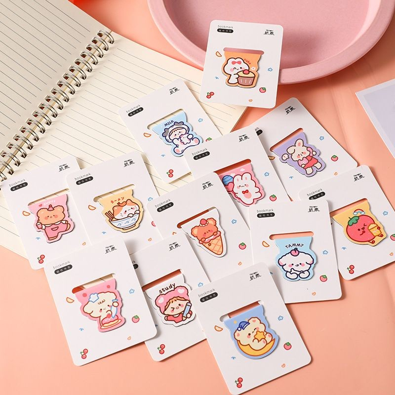 

DY PACK PEMBATAS BUKU MAGNET CUTE MOTID KARAKTER BOOKMARK MAGNETIC BM-01