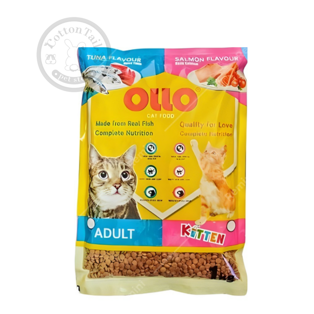 Ollo Adult Cat Food Tuna Repack 1kg / Makanan Kucing / Dry Food Ollo 1Kg