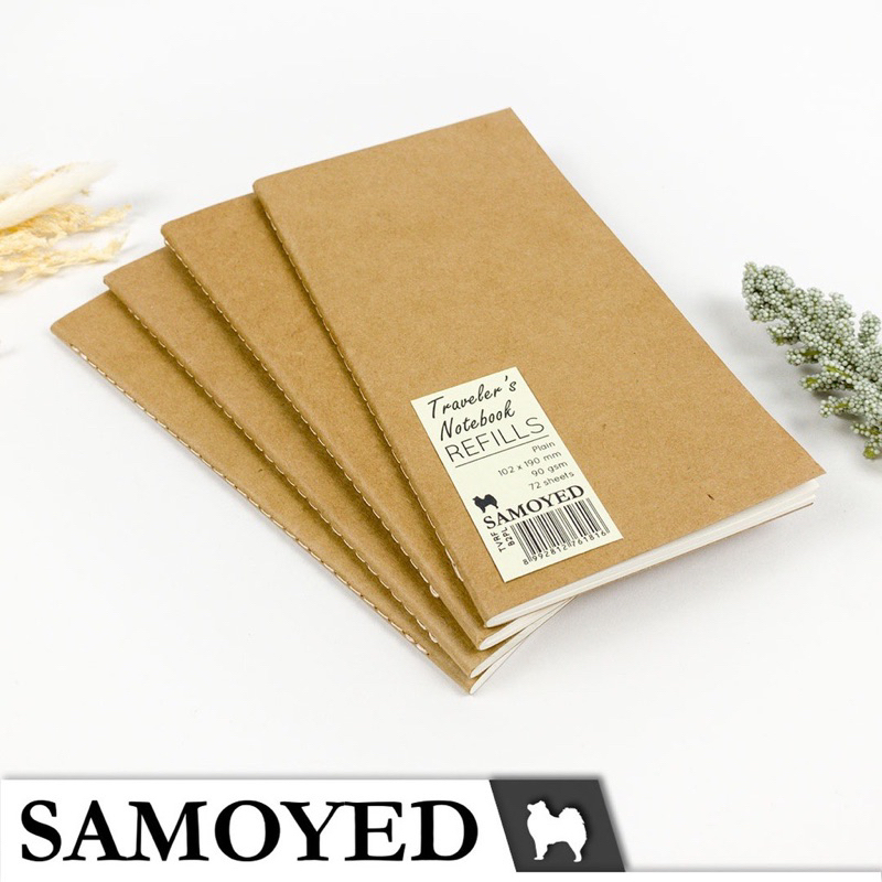 

Refill notebook traveler plain / kertas material scrapbook jurnal bujo junk journal