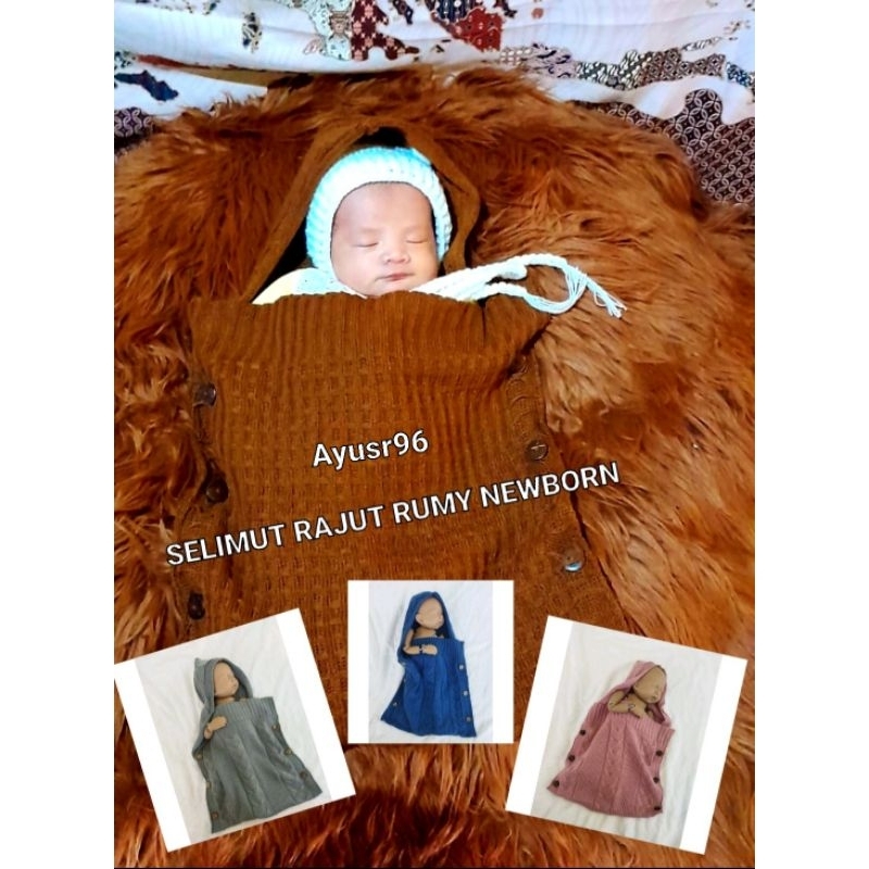 rajut bedong selimut bayi newborn