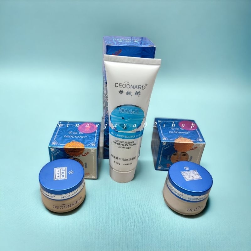 Cream Deoonard Biru AB 3in1 Siang Malam + Facial Foam Deonard Original