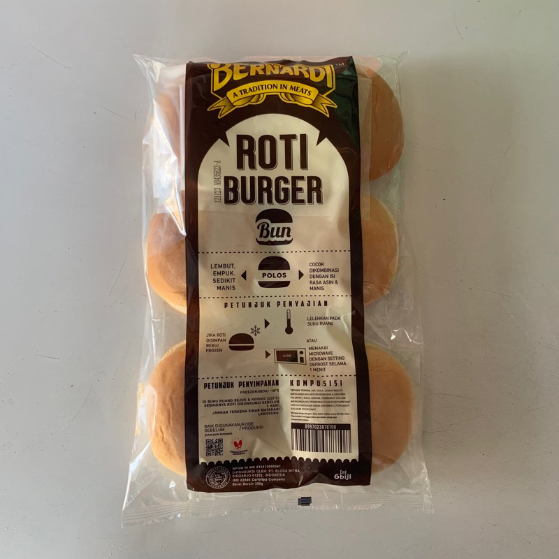 

Bernardi Roti Burger Bun isi 6 pcs