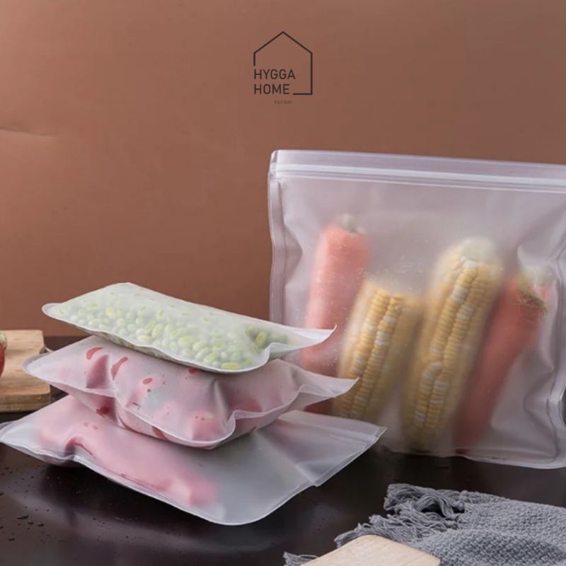 Hygga Home HACHI Ziplock Plastic Bag Plastik Penyimpanan Kulkas Tebal Reusable