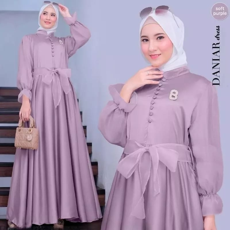 Gamis Terbaru 2023 Baju Wanita Kekinian Gamis Organza Daniara Dress Kondangan Busui Friendly Gaun Pesta