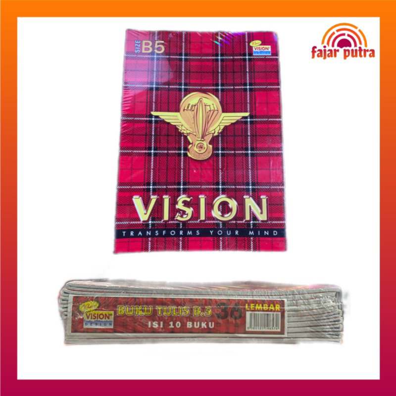 

BUKU TULIS VISION BOXY B5 36 LEMBAR (PACK)