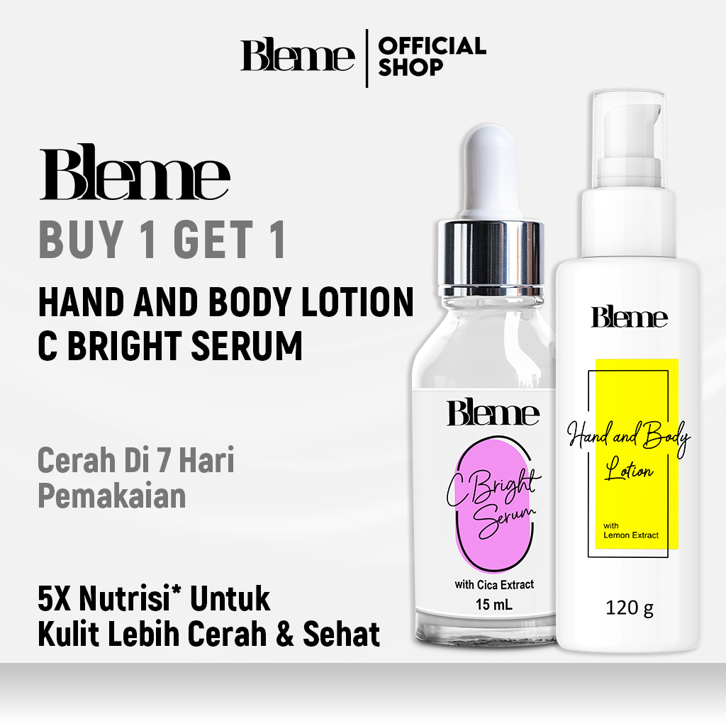 Bleme Hand and Body Lotion + C Bright Glowing Serum Promo Buy 1 Get 1