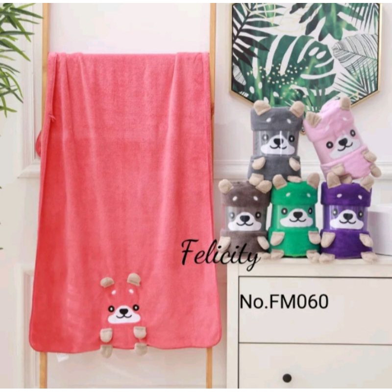 handuk bayi karakter imut/handuk bayi microfiber/handuk bayi lucu/handuk bayi