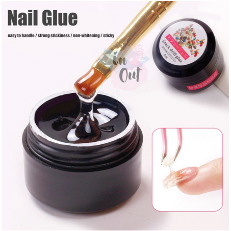 Lem Aksesoris kuku / Sticking Drill Glue / Nail Glue Gel Nail Art Lem Kupal Manicure Pedicure