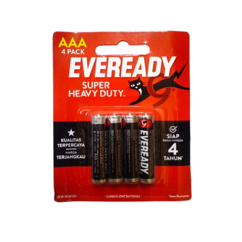 Baterai Eveready Hitam AA AAA 1 pak isi 4 pcs Batre