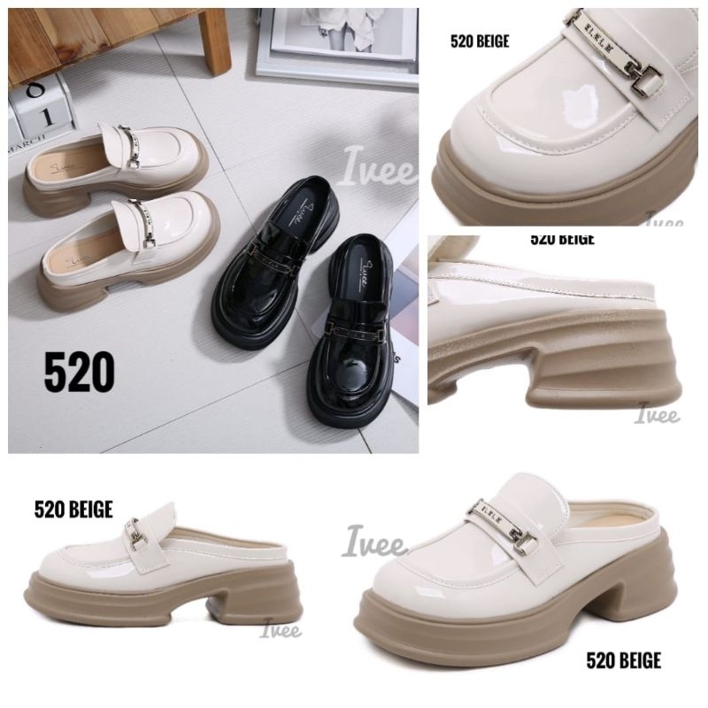 IVEE OXFORDS WEDGES SLOP KOREA SHOES ELELE #520