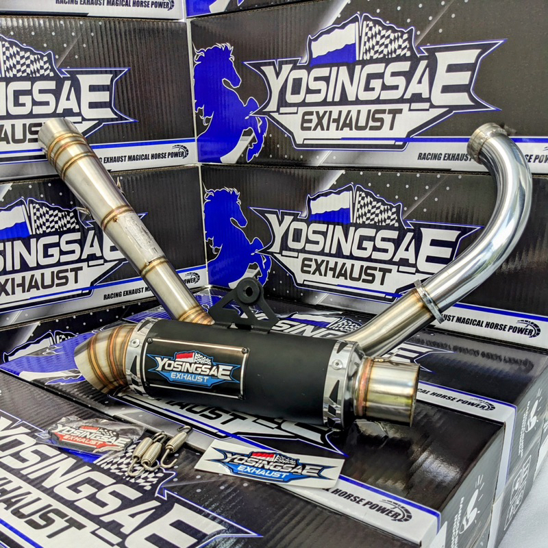 knalpot YOSINGSAE exhaust original Mx king 150/155 Y15 y15zr piping manifold 35-38mm inlet 50/51mm m