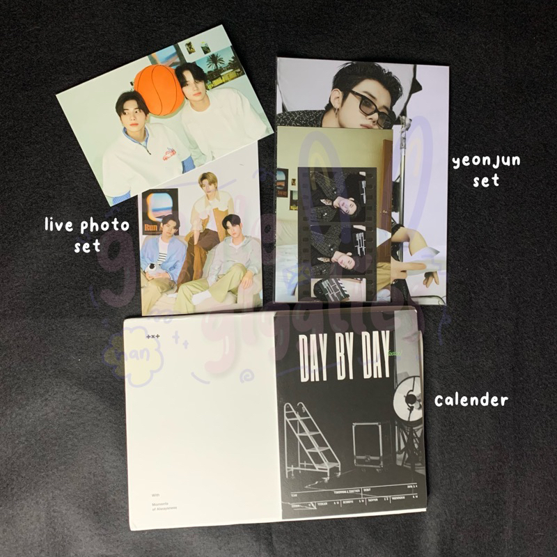 txt sg23 yeonjun set season greetings 2023 photocard pc calender live photo ot5