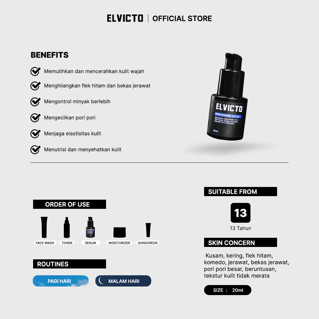 ELVICTO BRIGHTENING SERUM 20 ML