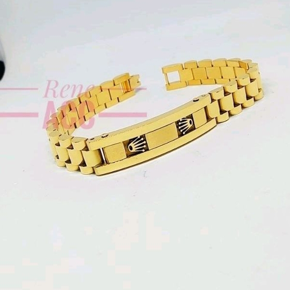 Gelang Rantai Rolex Titanium Best seller