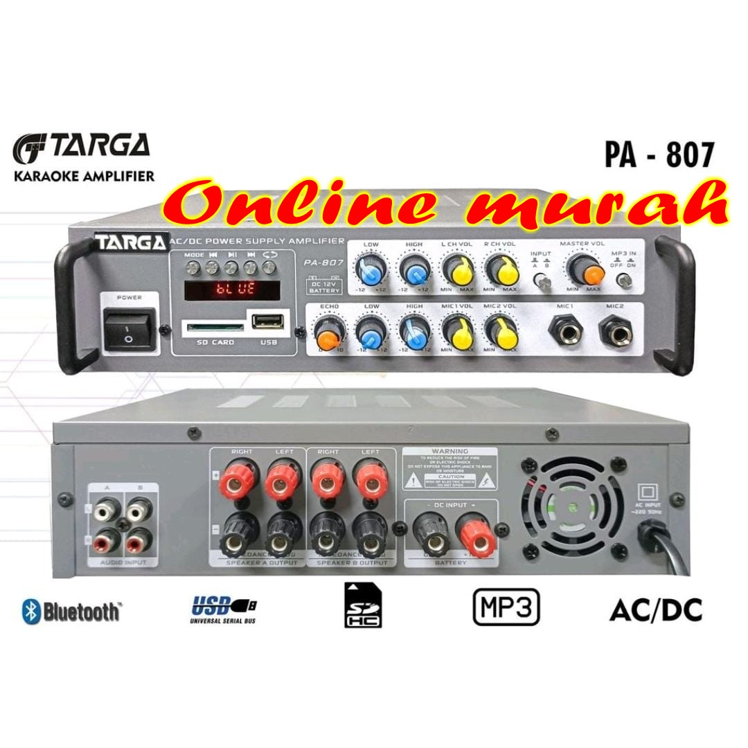 amplifier targa pa807 ampli targa pa 807 original
