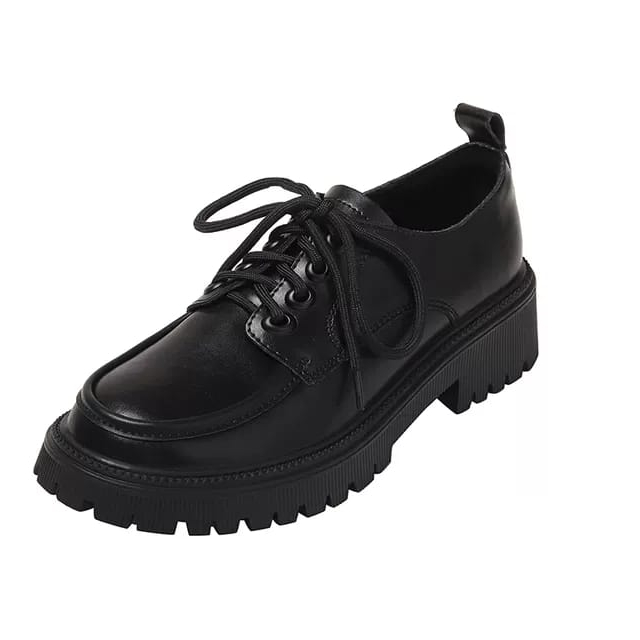 SEPATU WANITA DOCMART '' BOOT '' LOAFERS BLACK MATTE PREMIUM TL 3