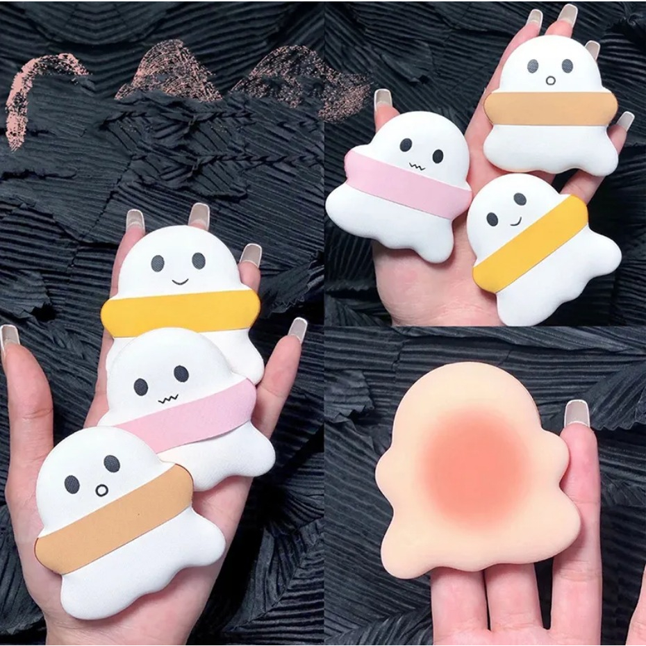 PREMIUM Spons Puff Air Cushion Bentuk Boneka untuk Makeup - Spons bedak