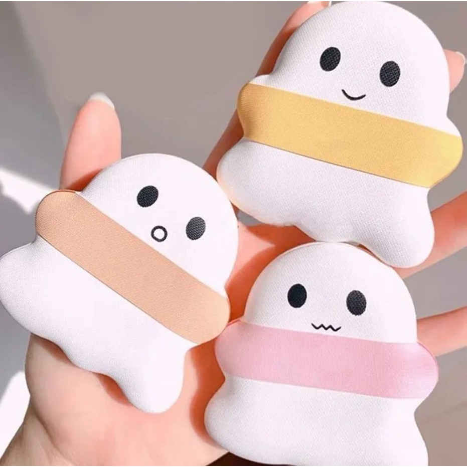 PREMIUM Spons Puff Air Cushion Bentuk Boneka untuk Makeup - Spons bedak