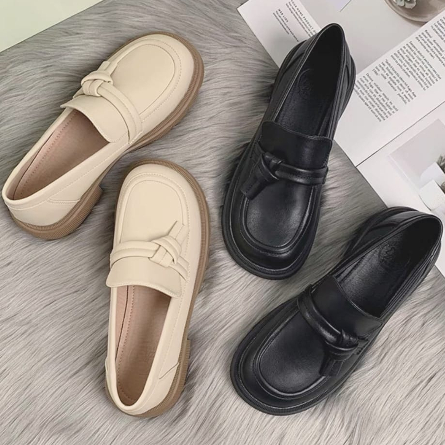 SEPATU WANITA DOCMART 2023 / LOAFERS WANITA / SLIP ON PANTOFEL KULIT PREMIUM DM 93