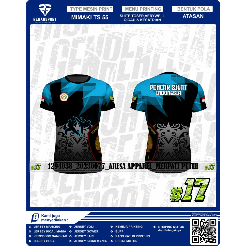 Jersey Premium Pencak Silat Merpati Putih