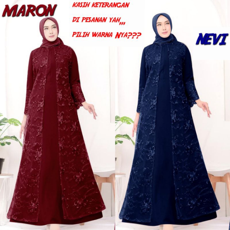 Gamis Cantik Murah Dan Real Pict/Gamis Luna Remaja Kekinian /Gamis Kondangan Terbaru 2023/Size M L XL XXL 3L/Dress Kondangan Pesta Mewah