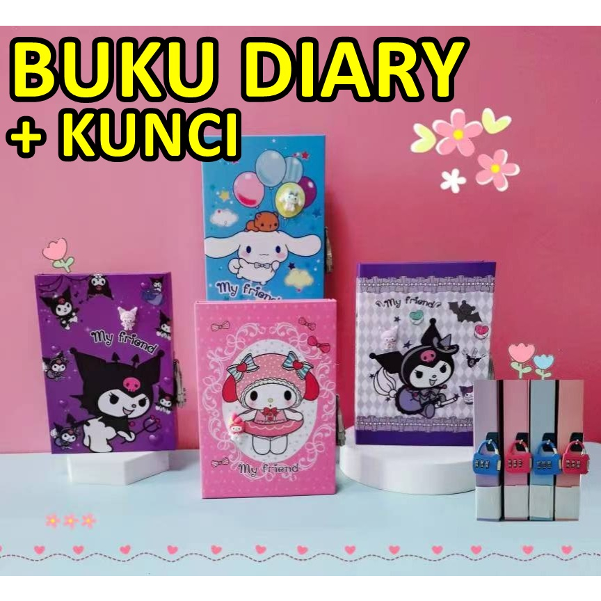 

DIARY LOCK SANRIO CINAMMOROL KUROMI MY MELODY DIARY HARDCOVER NOTEBOOK KUNCI DIARY KUNCI DIARI KUNCI KADO ULANG TAHUN ALAT TULIS SEKOLAH STATIONARY vincess