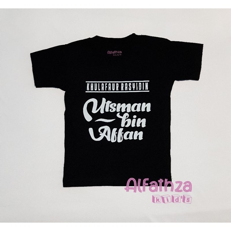 Kaos Anak Islami "UTSMAN BIN AFFAN" // Kaos Anak Cowok // Kaos Islam