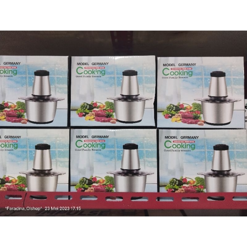 BLENDER DAGING FOOD CHOPPER STAINLESS