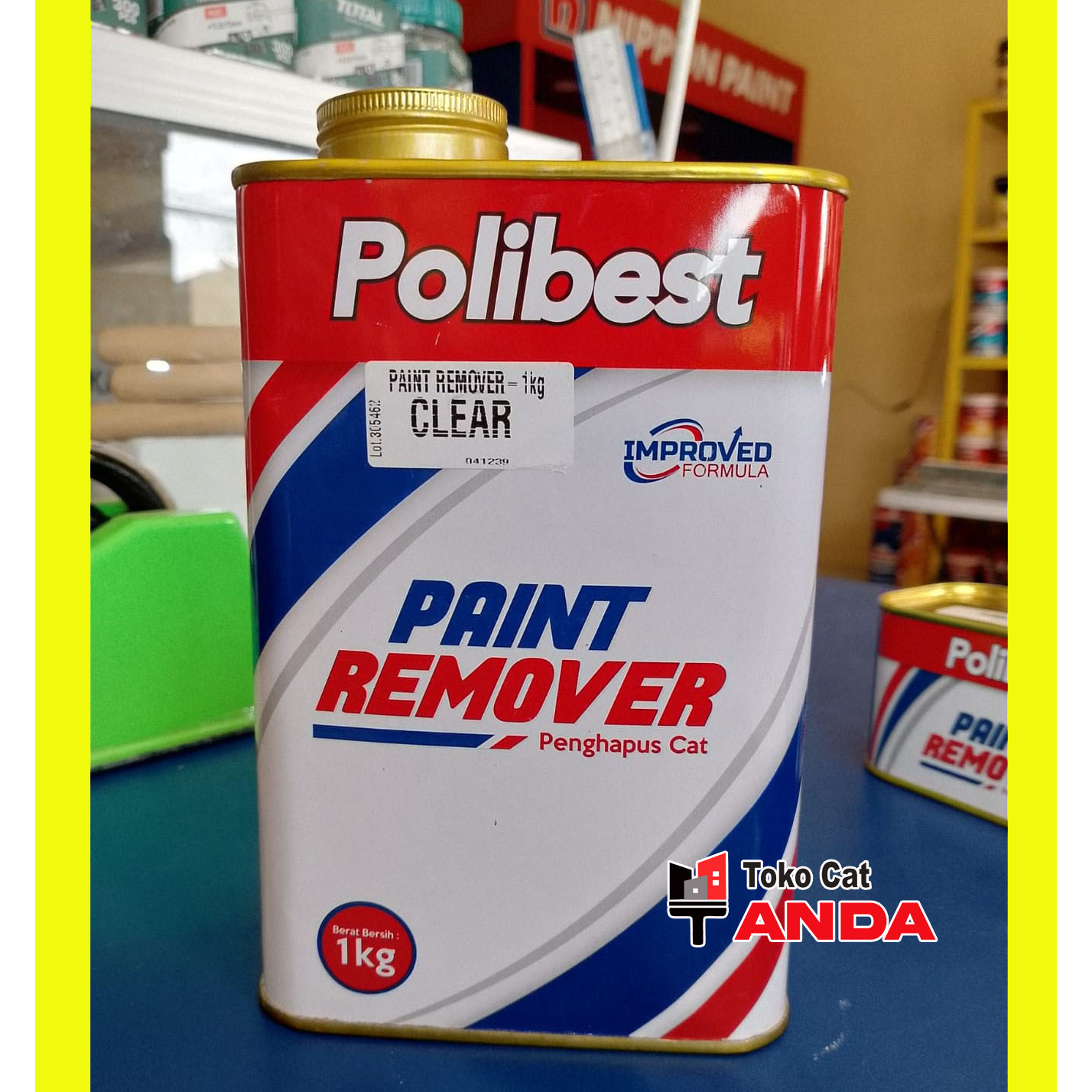 Remover cat Polibest - Perontok Cat - penghapus cat mobil motor - Paint remover