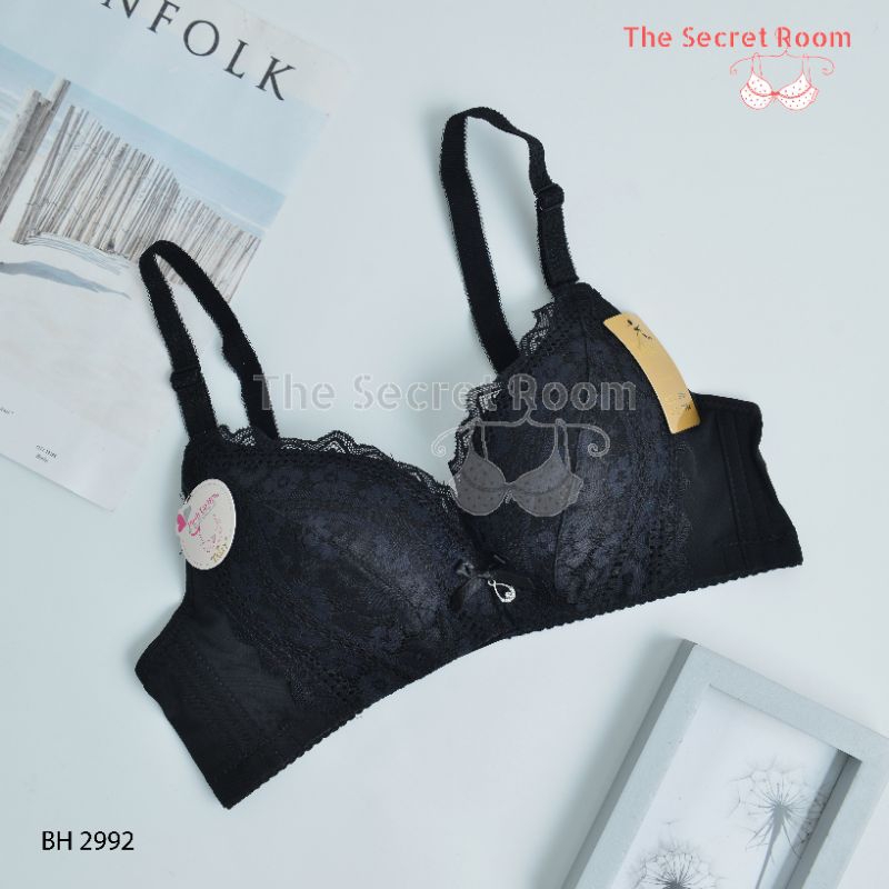 TALLY BRA BH 2992 I CUP B BESAR I TANPA KAWAT I PUSH UP BRA I BUSA TEBAL I KAIT 3 I SIZE 36 - 40