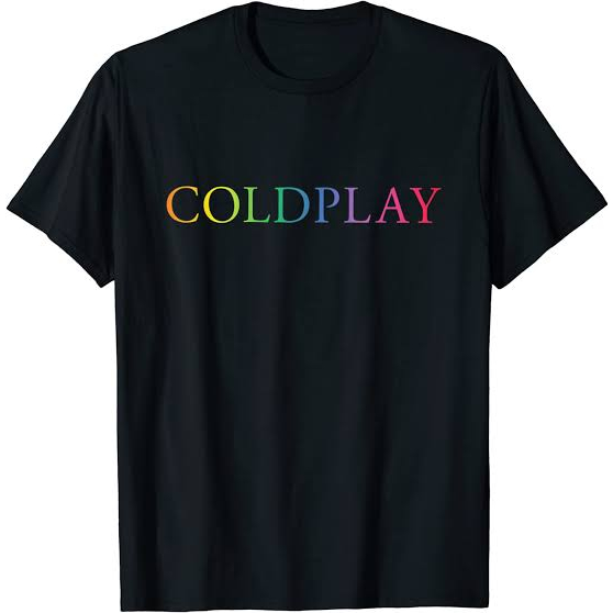 Mystique.id-Baju kaos COLDPLAY Tshirt Lucu Keren dan Aestetic