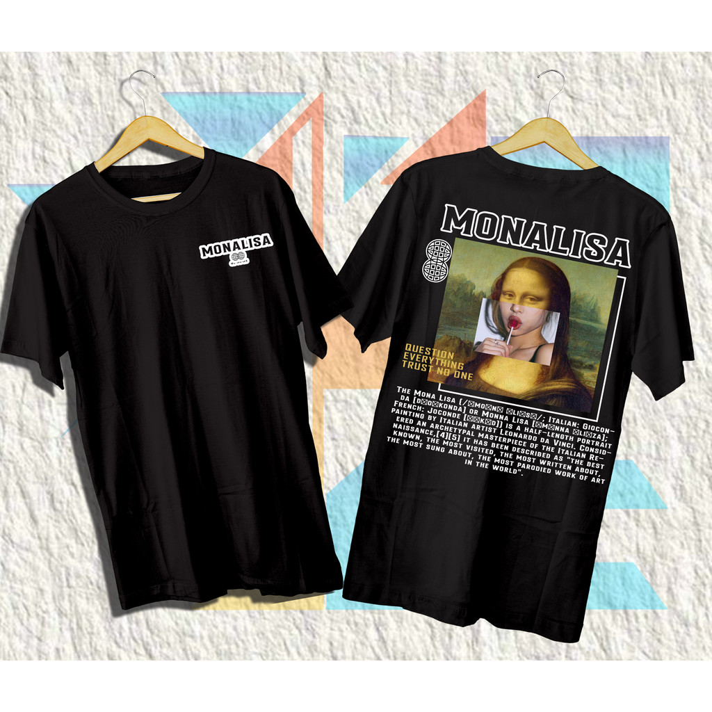 HZ - Kaos Monalisa - Kaos Distro - Aesthetic - Monalisa