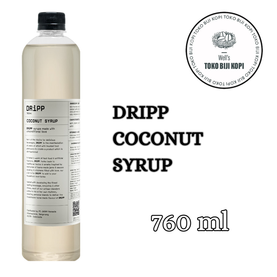 

DRIPP SYRUP COCONUT FLAVOUR - 760 ML / SIRUP DRIPP COCONUT