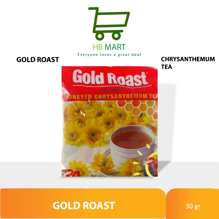 

Gold Roast 30'S Instant Honey Chrysanthemum Tea / Teh bunga Kembang goldroast import /Gold roast Honeyed Chrysanthemum Tea/ sereal madu 540g /GOLD ROAST HONEY CHRYSANTHEMUM TEA 540G/MINUMAN TEH KEMBANG KRISAN/TEH BUNGA SACHET