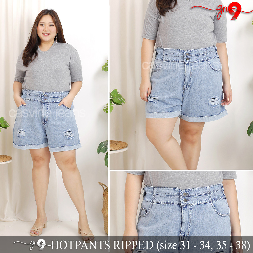 Celana Pendek Wanita Bigsize Jumbo Hotpants Tali Rubber