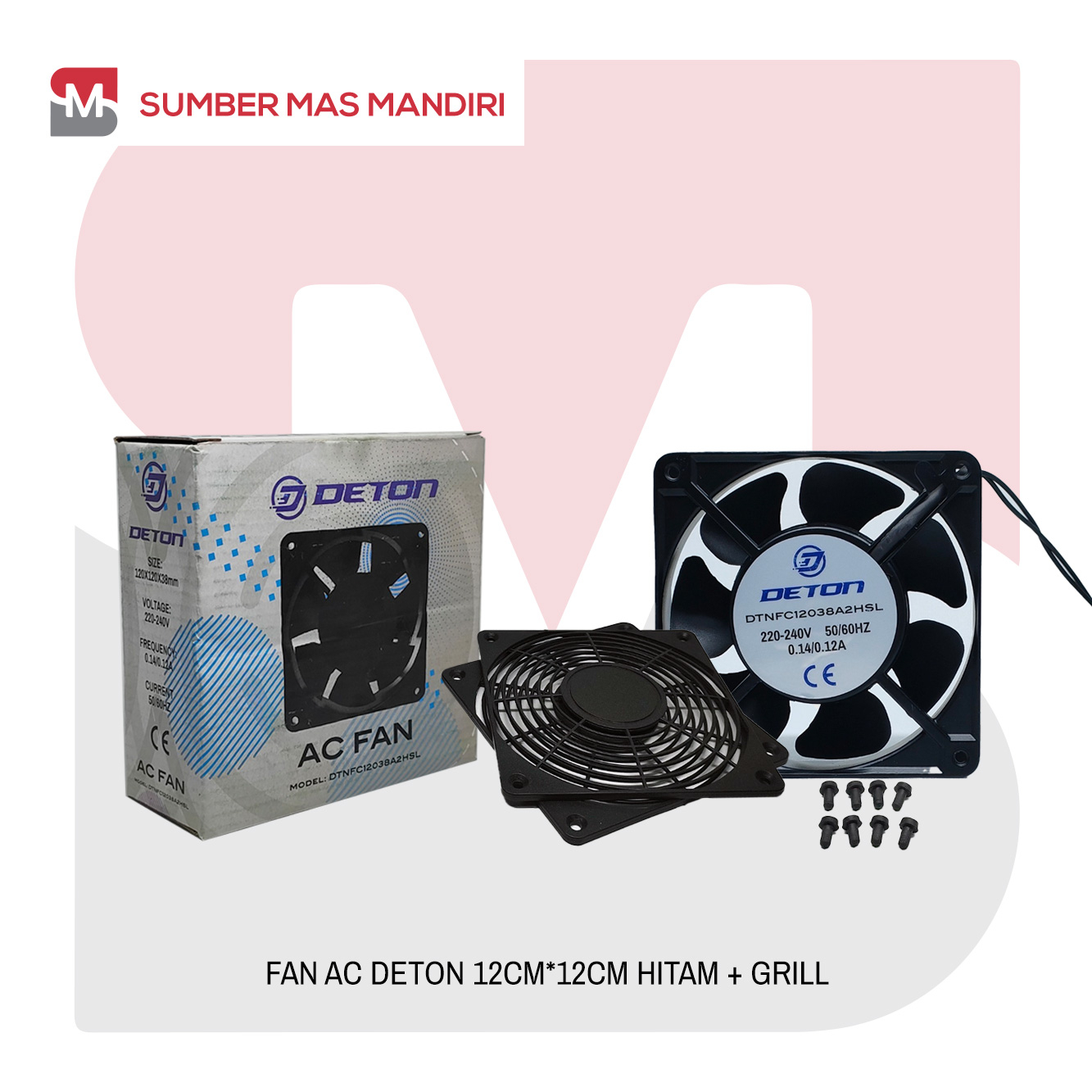 KIPAS ANGIN PENDINGIN / COOLING FAN 12 X 12 CM AC 220V POWER AMPLIFIER