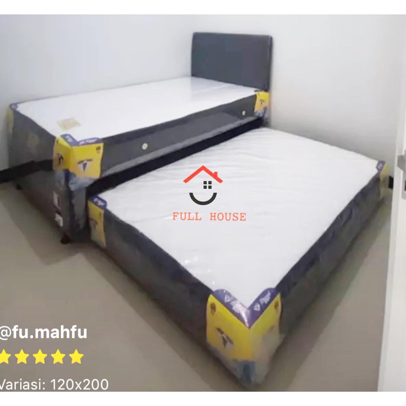 springbed kasur sorong anak 2in1 atas bawah termurah kasur susun diamond bella springbed