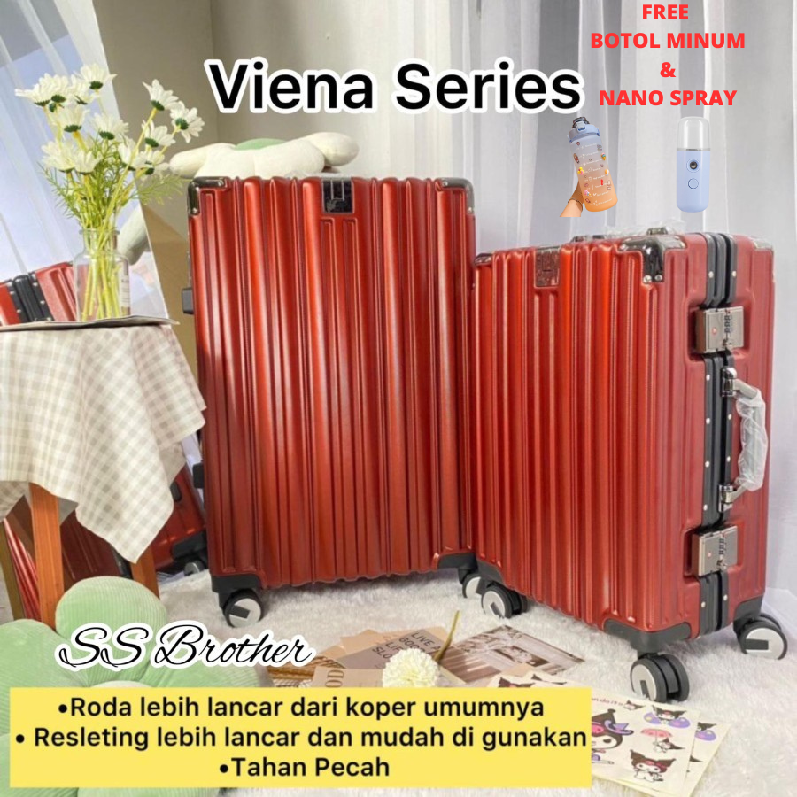 Koper VIENA SERIES Kabin Cabin Bagasi 20 24 Inch Polycarbonate Aluminium Luggage