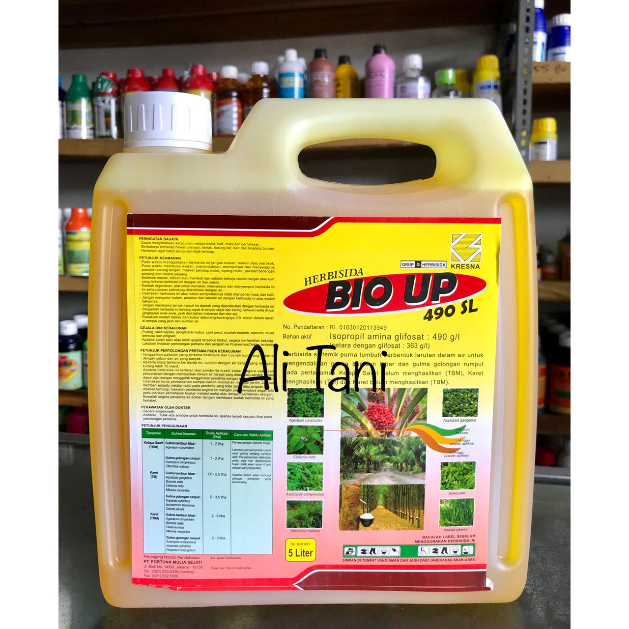 BIO UP 490 SL kemasan 5 Liter Herbisida Sistemik/Racun Rumput