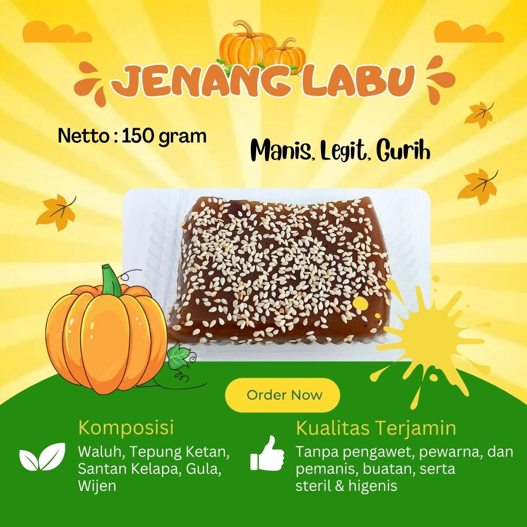 

Jenang Ketan Waluh khas Paciran Lamongan isi 2 pcs per pack (tahan 4 hari sejak kirim)